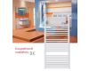 Koupelnový radiátor BK.ES 60x168 cm, bílý, 600W, elektrický, vidlice s vypínačem, ELVL