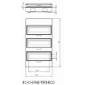 Rozvodnice  36-modulů na omítku IP40 Eaton BC-O-3/36-TW-ECO plastová bílé dveře