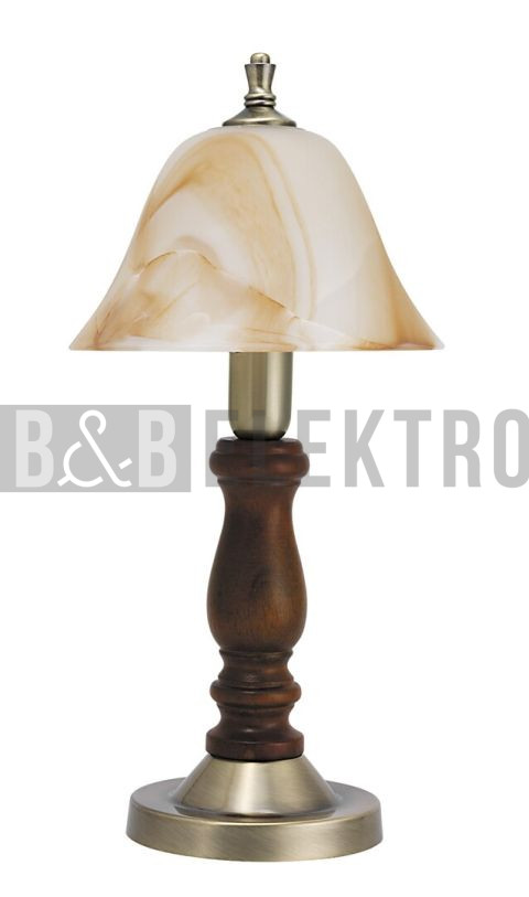 Svítidlo RABALUX 7092 Rustic 3, stolní lampa, E-14, 40W bronzová+ořech