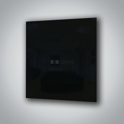Sálavý panel 600W ECOSUN 600 GS-Black černý bezrámový, na strop i stěnu, černé sklo fenix