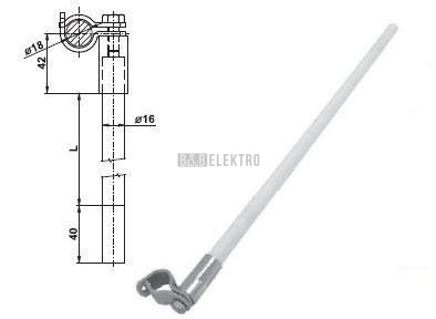 ITJ 93 izolační tyč pro jímací tyč 930mm