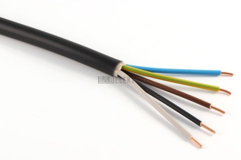 Kabel CYKY 5 x  2,5 J (žlutozelená-modrá-hnědá-černá-šedá) instalační měděný