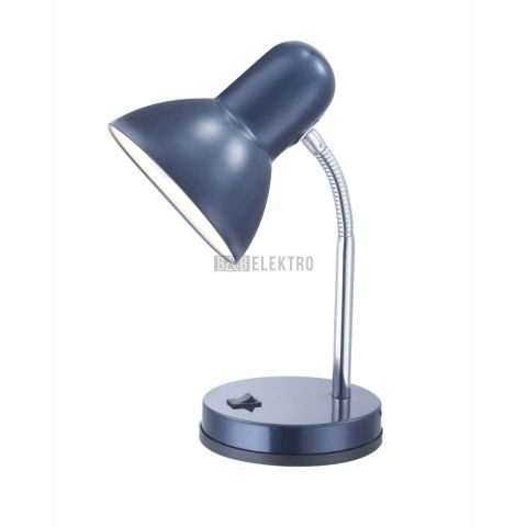 Svítidlo GLOBO   2486 BASIC, 1xE27 R63, max 40W, stolní lampa, chrom, modrý kov