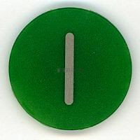 M22-XD-G-X1 tlačítková výplň do neprosvětlených tlačítek zapuštěných zelené s popisem
