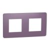 Unica Studio Color NU280414 Rámeček dvojnásobný, plum/bílý, Schneider Electric