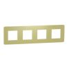 Unica Studio Color NU280811 Rámeček čtyřnásobný, světle zelený/bílý, Schneider Electric