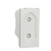 Unica NU303118 Zásuvka 230V/10A pro ploché vidlice, 1-modul, bílá, Schneider Electric