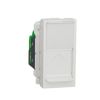 Unica NU341218 Zásuvka datová 1xRJ45 Kat.5e STP, 1-modul, bílá, Schneider Electric