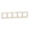 Rámeček SEDNA Design pětinásobný béžový Schneider SDD312805
