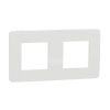 Unica Studio Color NU280418 Rámeček dvojnásobný, bílý/bílý, Schneider Electric