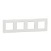 Unica Studio Outline NU230818 Rámeček čtyřnásobný, bílý, Schneider Electric