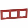 Niloé rámeček 3-násobný červený pro vodorovnou i svislou montáž typ 665023 Legrand