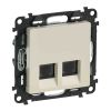 Valena LIFE zásuvka datová 2xRJ45 kategorie 5e FTP béžová typ 753254 legrand