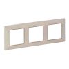 Valena LIFE rámeček trojnásobný béžový se zlatým proužkem vodorovný i svislý Legrand 754063