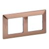 Valena LIFE rámeček dvojnásobný měď vodorovný i svislý Legrand 754162
