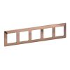 Valena LIFE rámeček pětinásobný měď vodorovný i svislý Legrand 754165