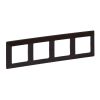 Valena LIFE rámeček čtyřnásobný dřevo tmavé vodorovný i svislý Legrand 754174