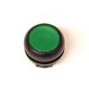 M22S-DH-G tlačítko zvýšené bez aretace zelené,čelní kroužek černý