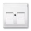 Future® linear, Solo®, Solo® carat, Busch-axcent® kryt zásuvky komunikační 2CKA001710A3176 studio bílá ABB