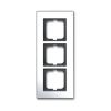 Solo® carat rámeček trojnásobný pro vodorovnou i svislou montáž 2CKA001754A4358 chromovaná mosaz ABB