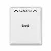 Element®, Time® kryt spínače kartového s čirým průzorem a potiskem 3559E-A00700 03 bílá/bílá ABB