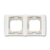 Element® rámeček dvojnásobný s těsnicí manžetou, krytí IP44 3901E-A00942 B bílá ABB