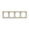Time® rámeček čtyřnásobný vodorovný 3901F-A00140 33 šampaňská ABB