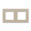 Levit® rámeček dvojnásobný, pro vodorovnou i svislou montáž 3901H-A05020 18 macchiato/bílá ABB