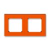 Levit® rámeček dvojnásobný, pro vodorovnou i svislou montáž 3901H-A05020 66 oranžová/kouřová černá ABB