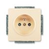 Swing® zásuvka jednonásobná s ochranným kolíkem a clonkami, šroubové svorky 5518G-A02359 C1 krémová ABB
