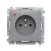 Zoni® zásuvka jednonásobná s clonkami a ochranou před přepětím 6699T-A06657 241 šedá ABB