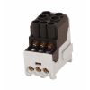 Blok pro rozdělení fází UVB 100 L S, 1pól., 101A, 1000V, černý, na DIN 1003201 eleman