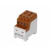 Blok pro rozdělení fází UVB 200 L B, 1pól., 200A, AL/CU, 1000V, hnědý, na DIN 1003210 eleman