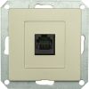 Zásuvka telefonní PREMIUM 1 PH 6pin M-P, barva slonová kost, bez rámečku, Greenlux GXKP247
