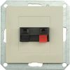 Zásuvka audio PREMIUM 1 AU M-P, barva šampaň, bez rámečku, Greenlux GXKP252