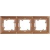 Rámeček trojnásobný PREMIUM 3 FR A, barva mahagon, Greenlux GXKP355