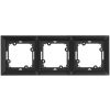 Rámeček trojnásobný PREMIUM 3 FR N, barva matná černá, Greenlux GXKP555