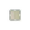 Vypínač č.5 s podsvícením PREMIUM VP-5/S M-C, barva slonová kost, bez rámečku, Greenlux GXKP626