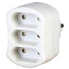 Rozbočka 3x230V plochá vidlice Euro-Adapter 4713.0200.3 Kopp bílá