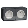 Mureva Styl MUR36028 Kompletní zásuvka dvojitá 16A 2P+E, clonky, bezšroubová, IP55
