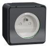 Mureva Styl MUR36030 Kompletní zásuvka 16A 2P+E, clonky, šroubová, IP55, povrchová