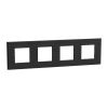 Unica Deco NU600877 Rámeček čtyřnásobný Slate Schneider