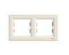 Asfora-EPH5800223 Rámeček dvojnásobný, krémová  schneider