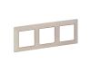 Valena LIFE rámeček trojnásobný béžový se zlatým proužkem vodorovný i svislý Legrand 754063
