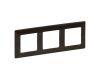 Valena LIFE rámeček trojnásobný dřevo tmavé vodorovný i svislý Legrand 754173