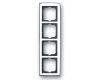 Solo® rámeček čtyřnásobný pro vodorovnou i svislou montáž 2CKA001754A4329 chromová lesklá ABB