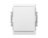 Time®, Element® vypínač schodišťový s krytem, řazení č.6 (1), krytí IP44 3558E-A06940 03 bílá/ bílá ABB