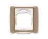 3901E-A00941 H5 Rámeček jednonásobný (s těsnicí manžetou), IP 44 kávová