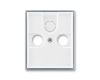 Element® kryt zásuvky televizní, rozhlasové a satelitní 5011E-A00300 04 bílá/ledová šedá ABB