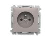 Zoni® zásuvka jednonásobná s clonkami 6619T-A06657 244 greige ABB